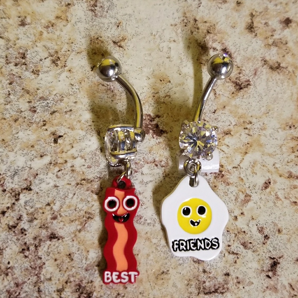 Best Friends Belly Ring Set